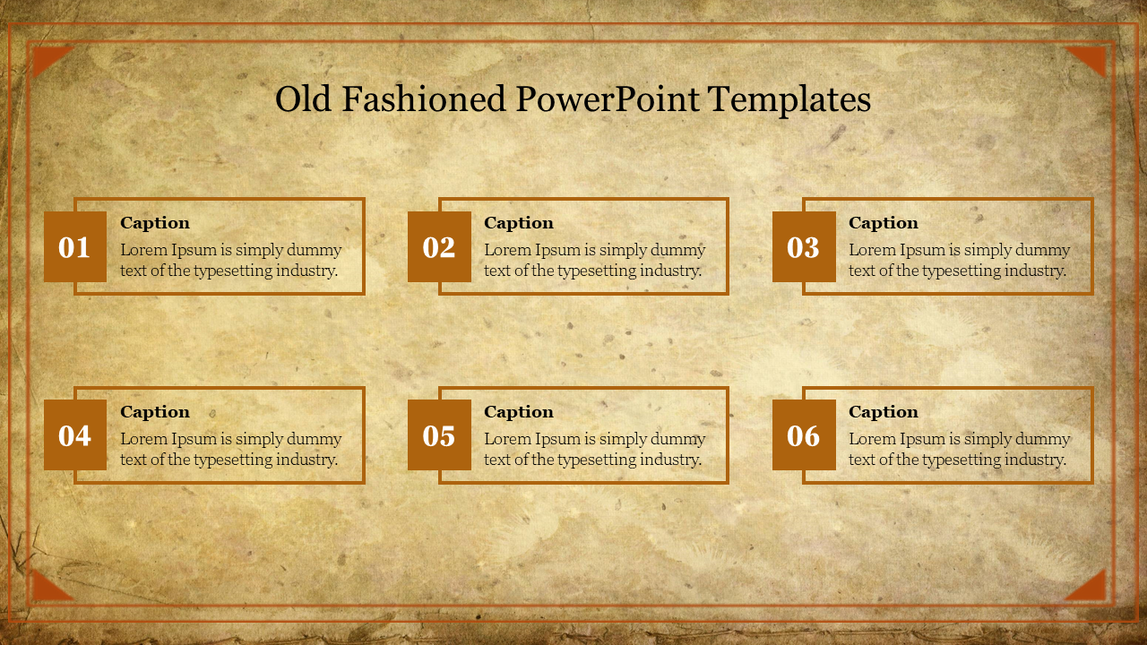 Old Fashioned PowerPoint Templates